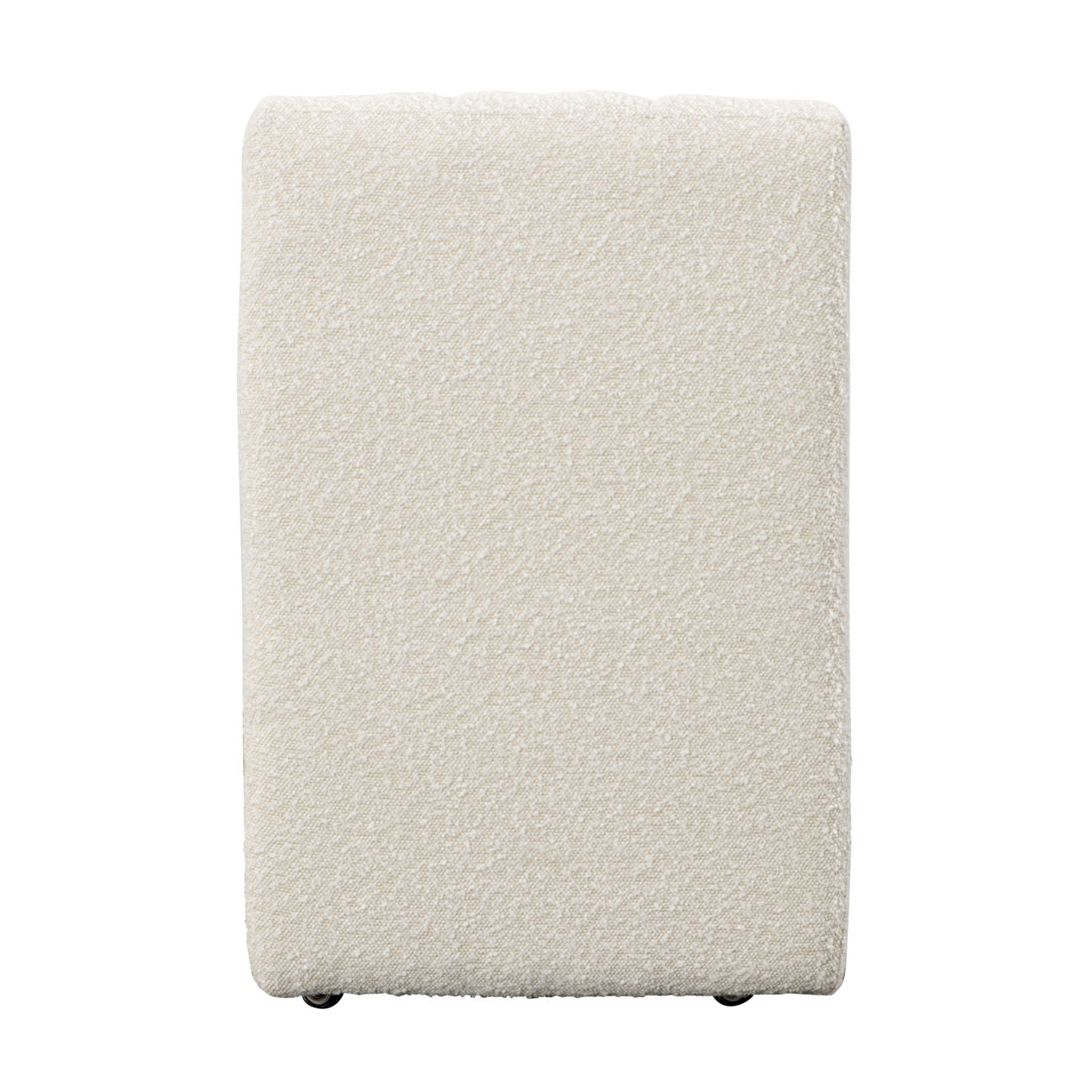 Cream Boucle Performance Fabric and Solid Pine Wood Chair 21 in Wide