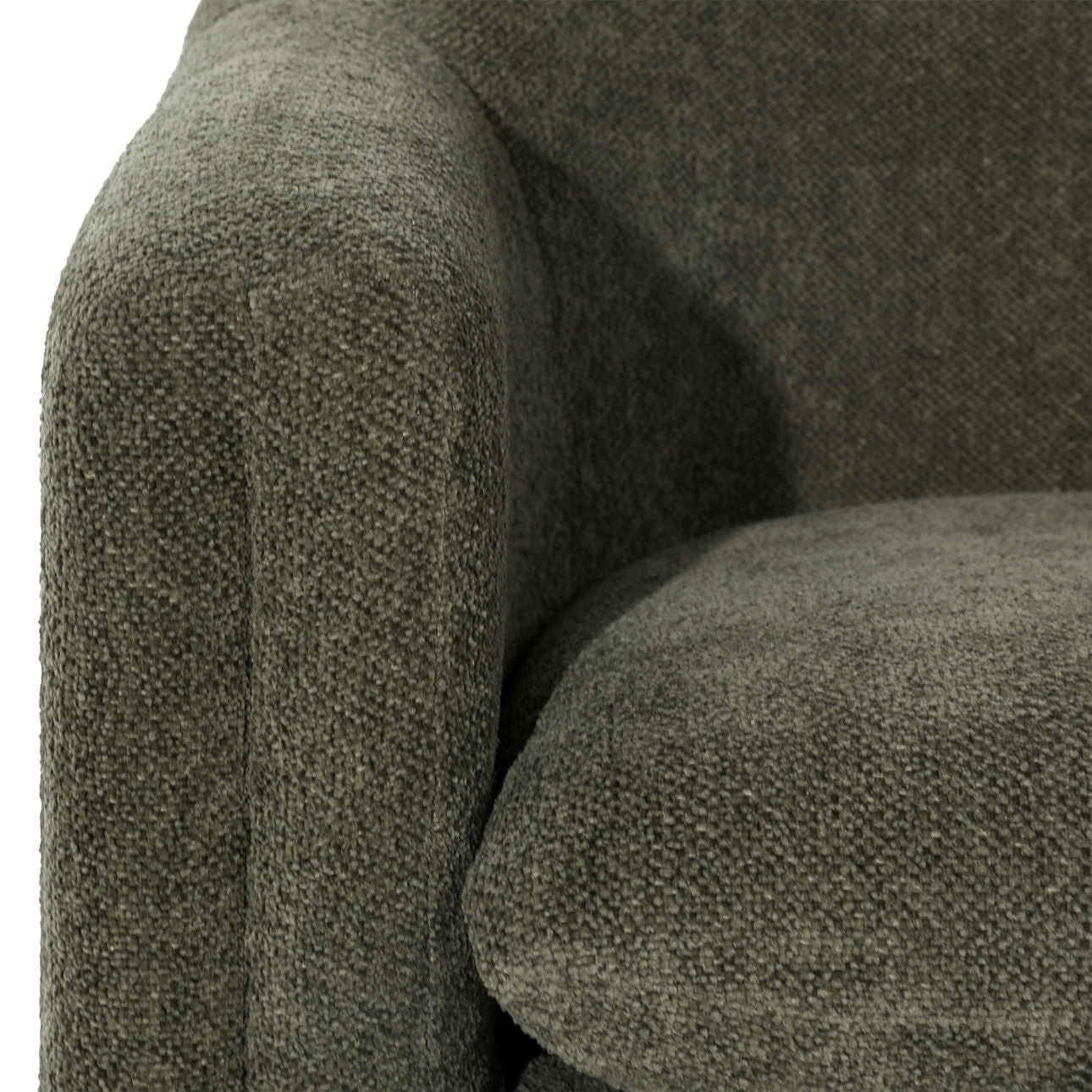 Charlotte Olive Chenille Fabric Chair 33.5 in Wide