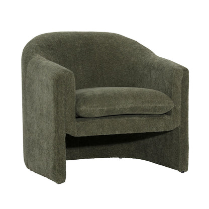 Charlotte Olive Chenille Fabric Chair 33.5 in Wide