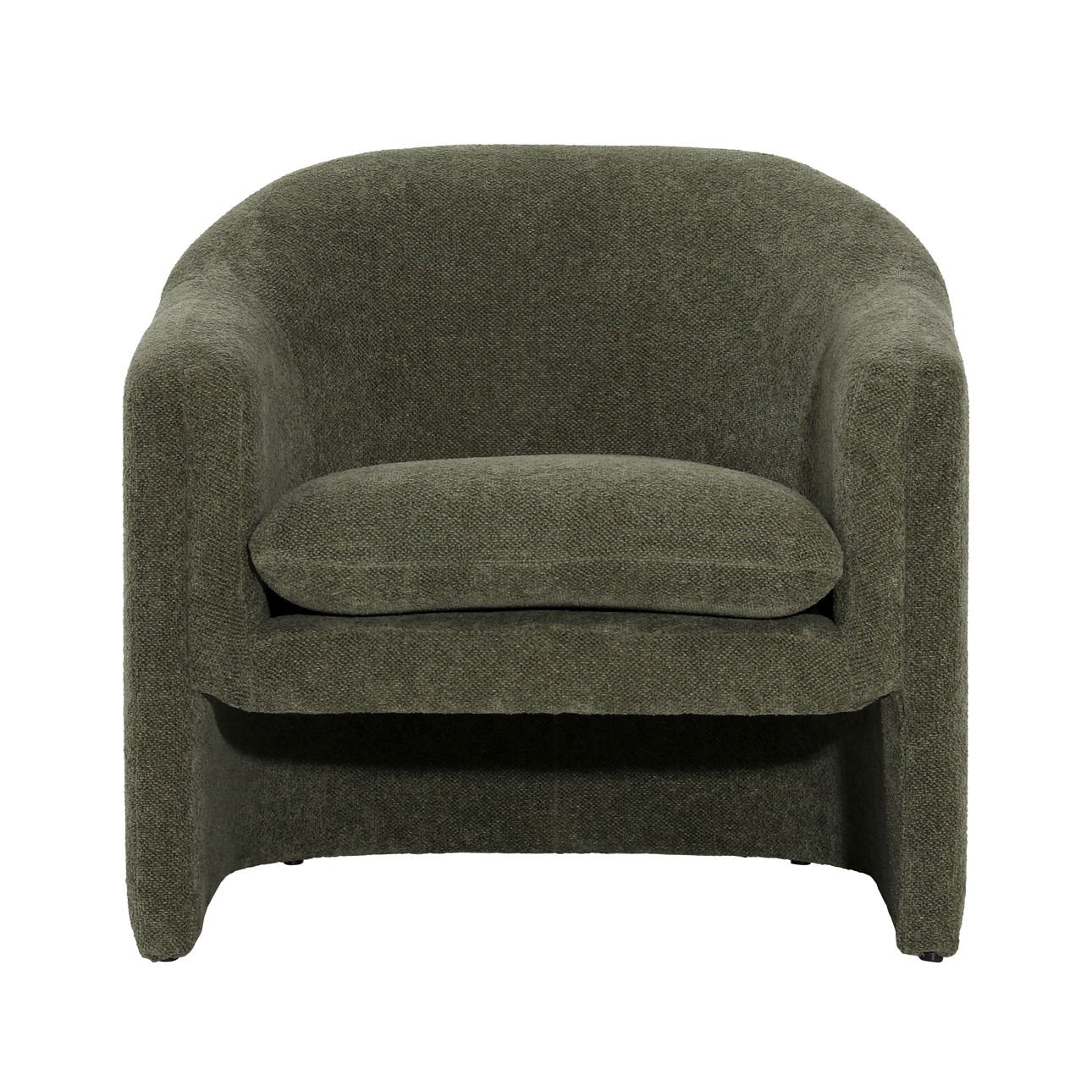 Charlotte Olive Chenille Fabric Chair 33.5 in Wide
