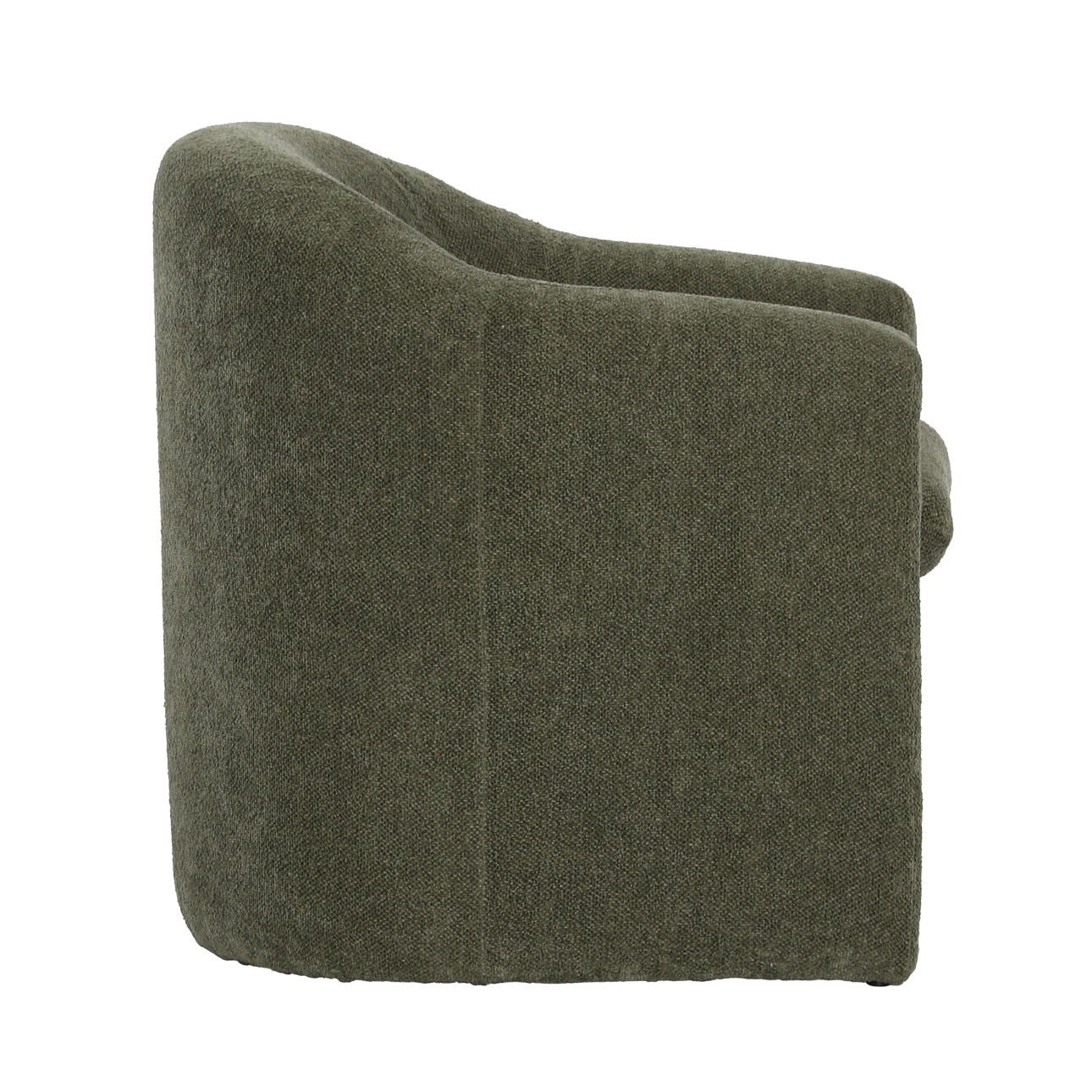Charlotte Olive Chenille Fabric Chair 33.5 in Wide