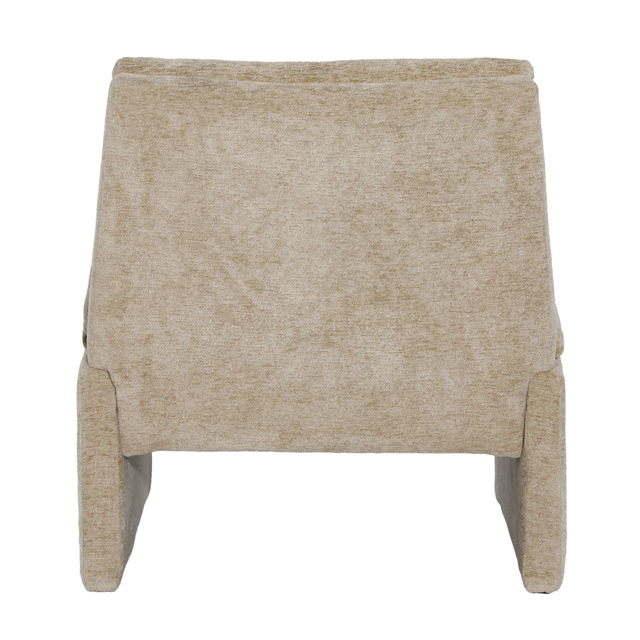 Sand Polyester Blend Upholstery and Solid Pine Wood Chair 26 in Wide
