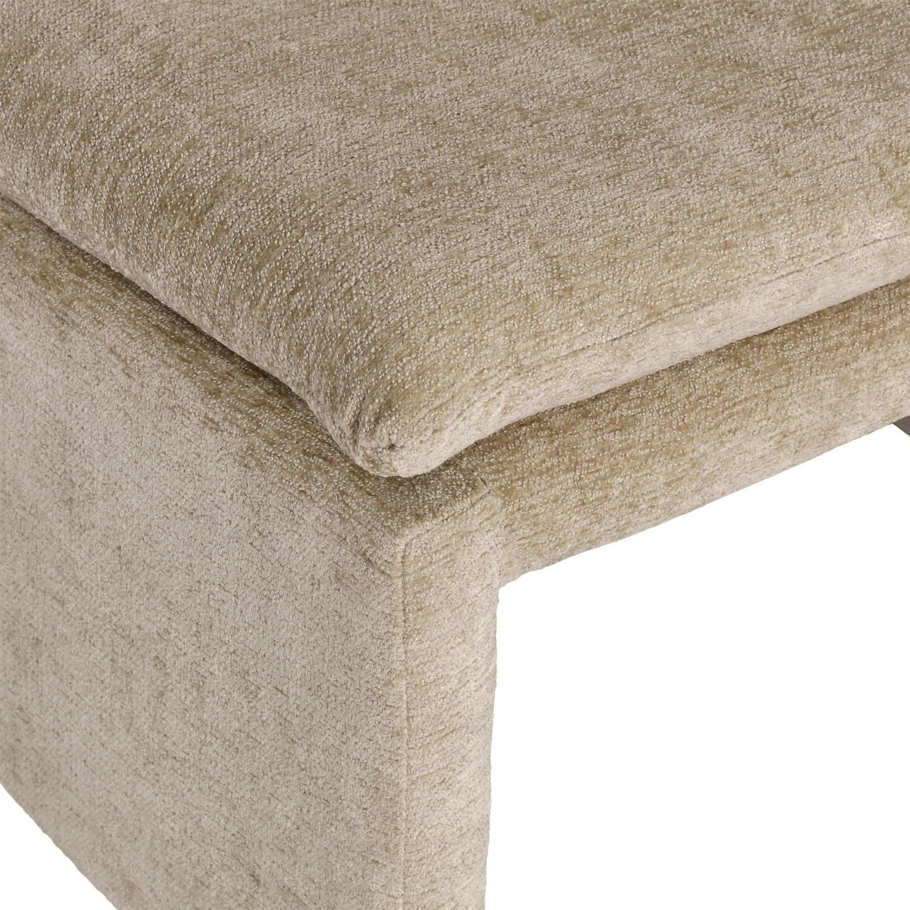 Sand Polyester Blend Upholstery and Solid Pine Wood Chair 26 in Wide