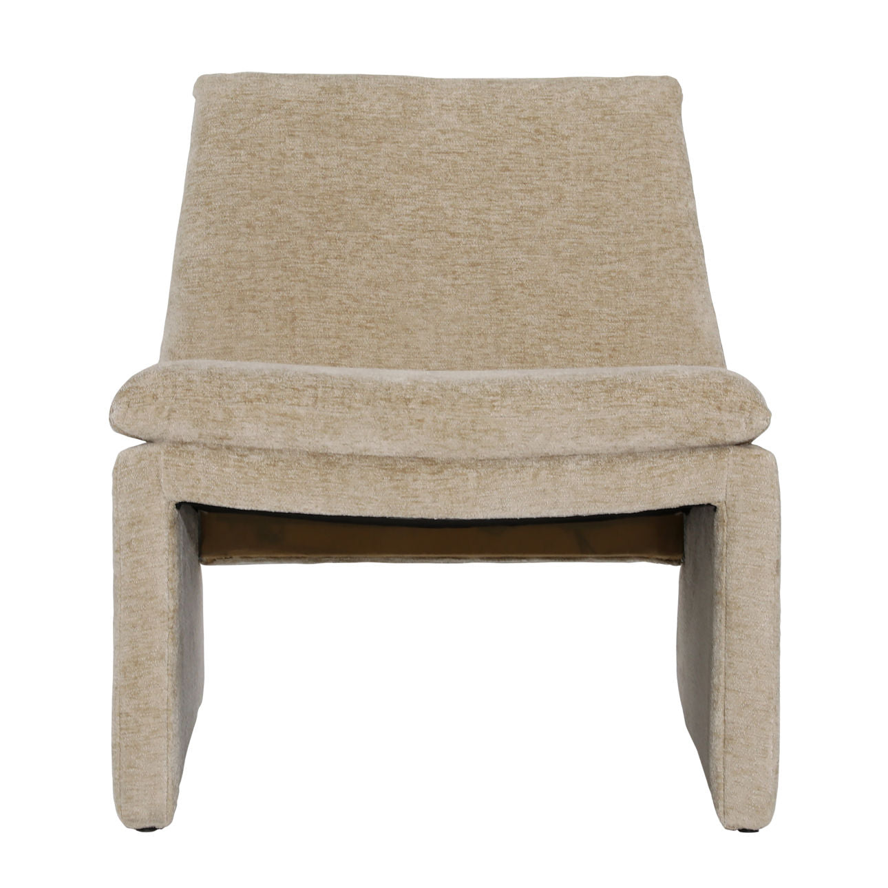 Sand Polyester Blend Upholstery and Solid Pine Wood Chair 26 in Wide