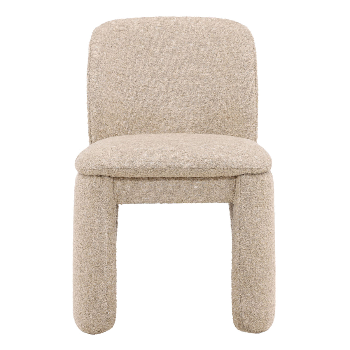 Crafted Polyester Fabric and Plywood Dining Chair