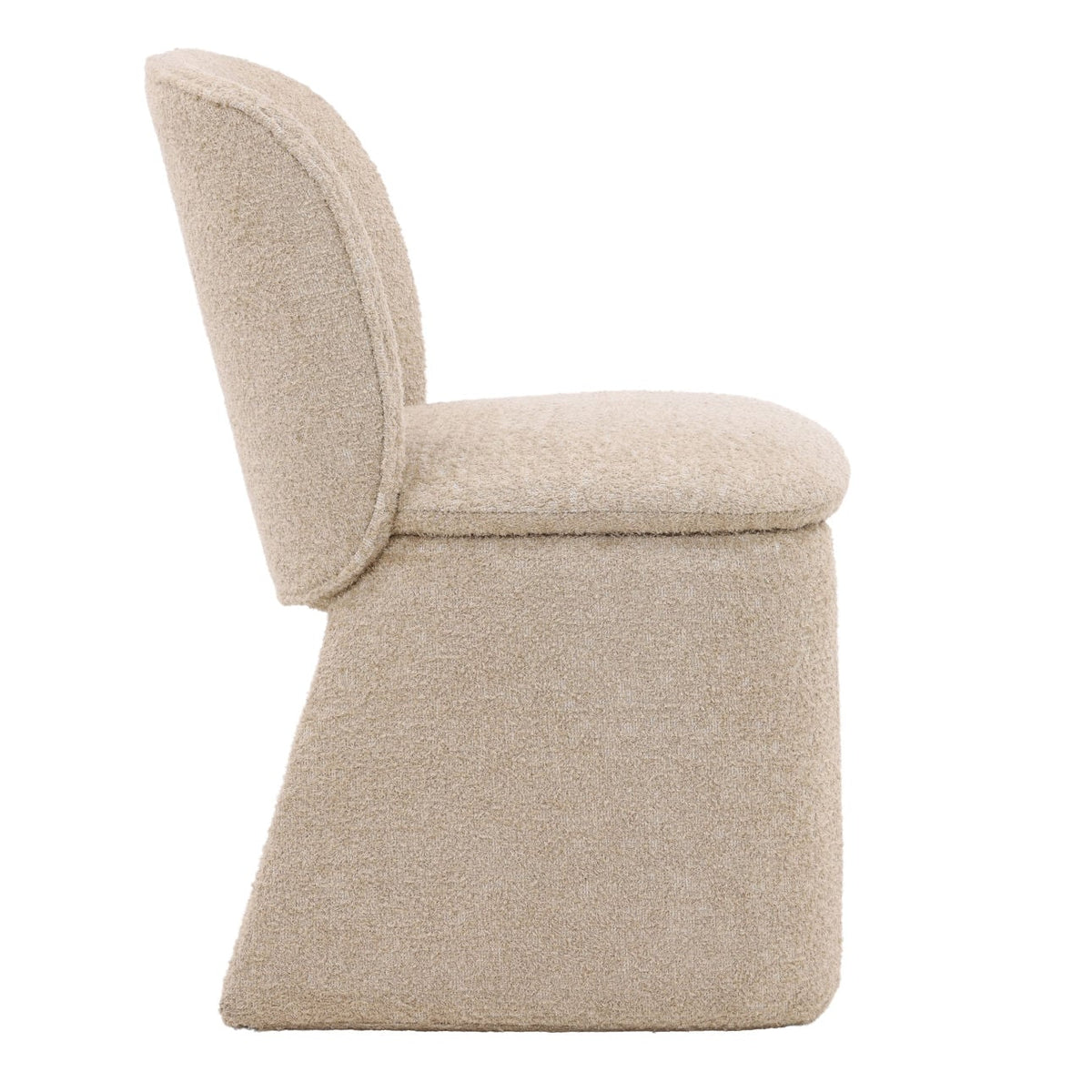 Crafted Polyester Fabric and Plywood Dining Chair