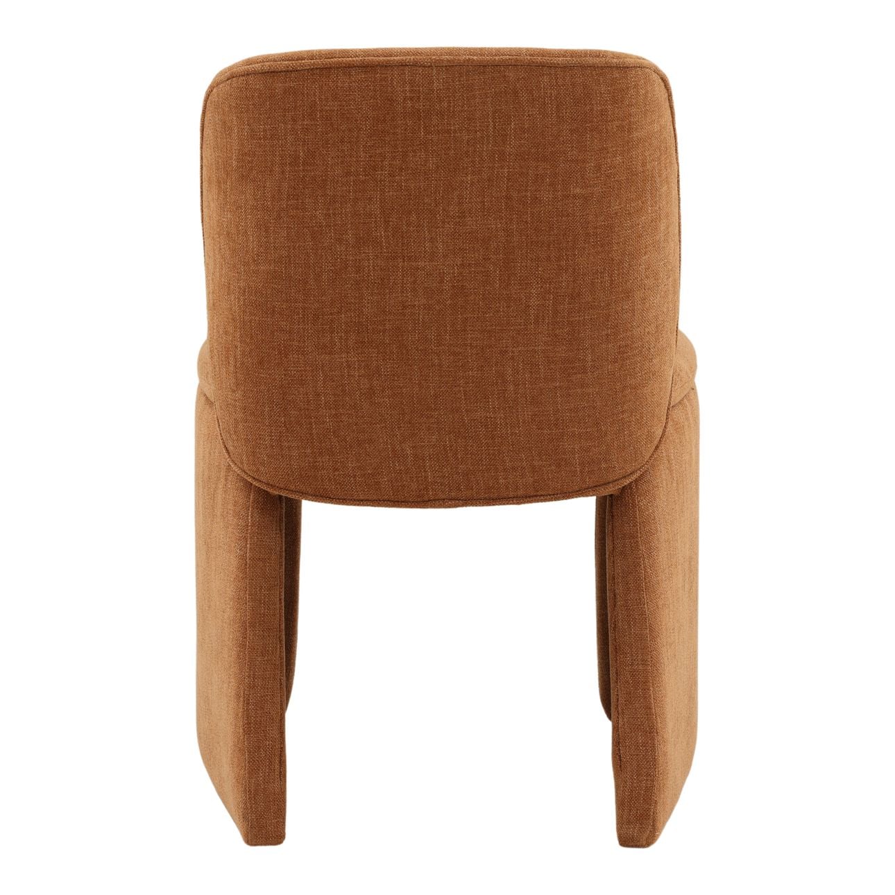 Topanga Terracotta Two-Tone Basketweave Fabric Chair 21 in Wide