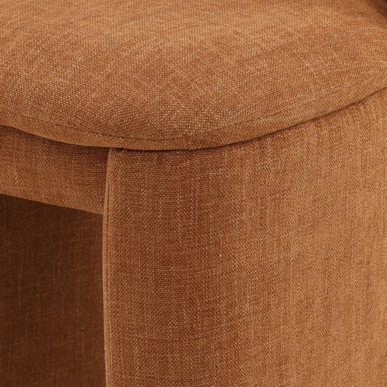 Topanga Terracotta Two-Tone Basketweave Fabric Chair 21 in Wide