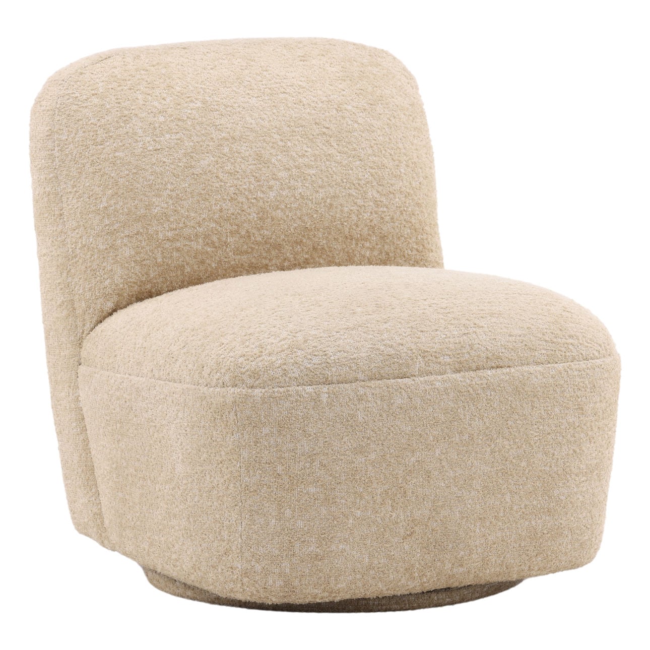 Walden Sand Polyester Upholstery, Select Hardwood Frame and Metal Base Chair 26.5 in Wide