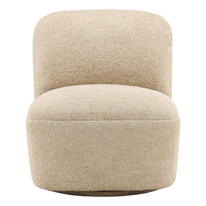 Walden Sand Polyester Upholstery, Select Hardwood Frame and Metal Base Chair 26.5 in Wide