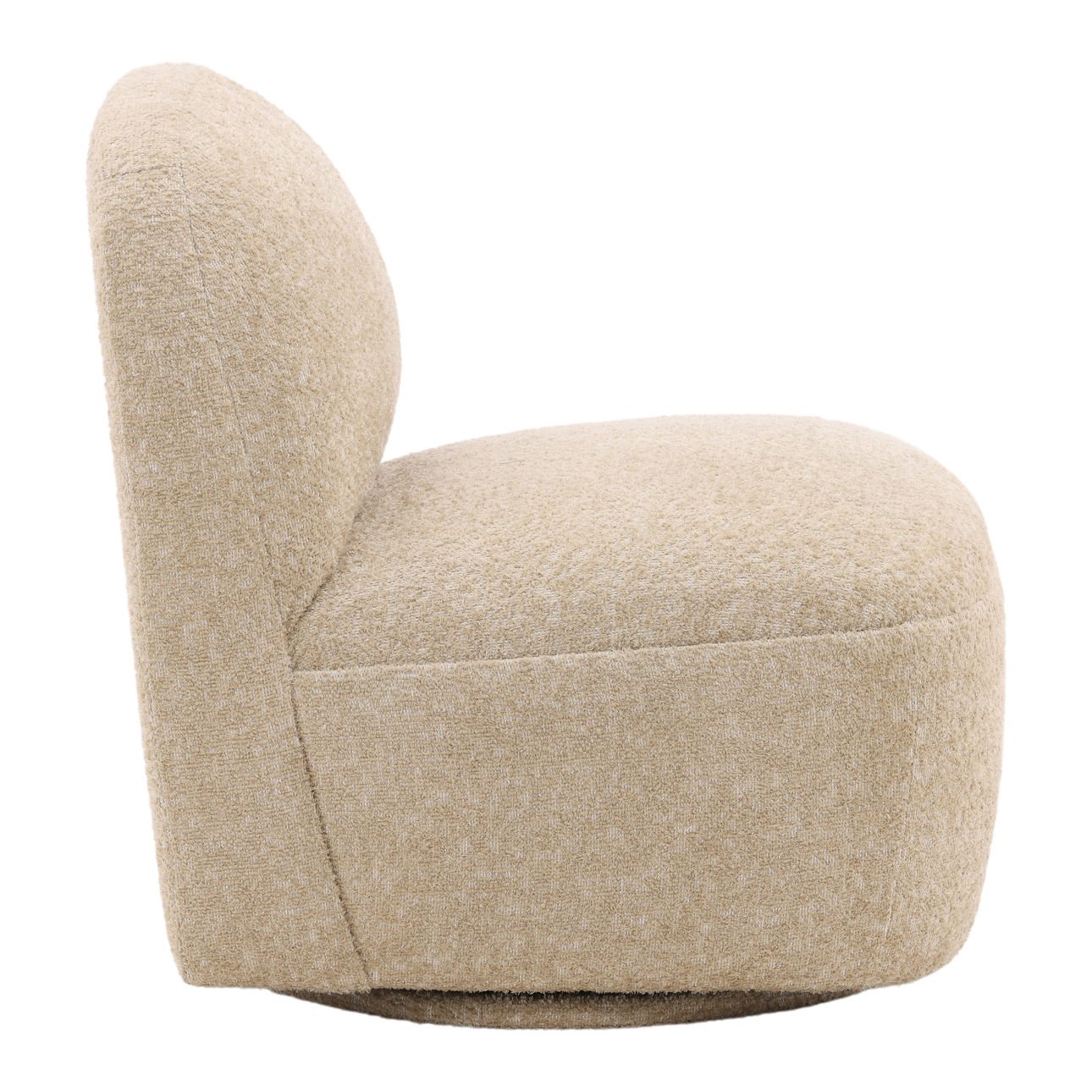 Walden Sand Polyester Upholstery, Select Hardwood Frame and Metal Base Chair 26.5 in Wide