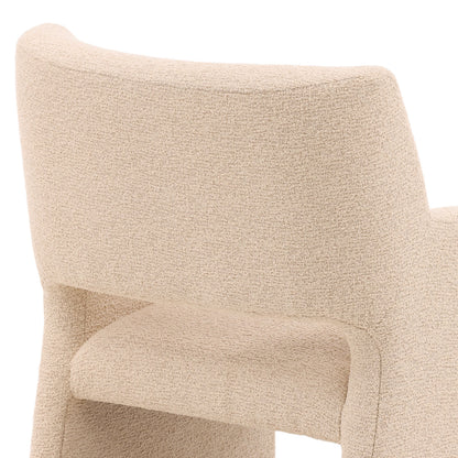 Everest Sand Boucle Fabric Chair 25.5 in Wide