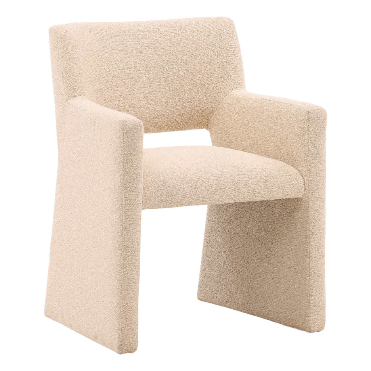 Everest Sand Boucle Fabric Chair 25.5 in Wide