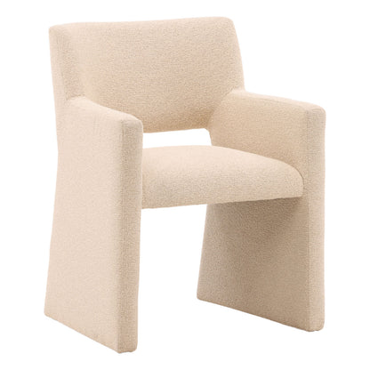 Everest Sand Boucle Fabric Chair 25.5 in Wide