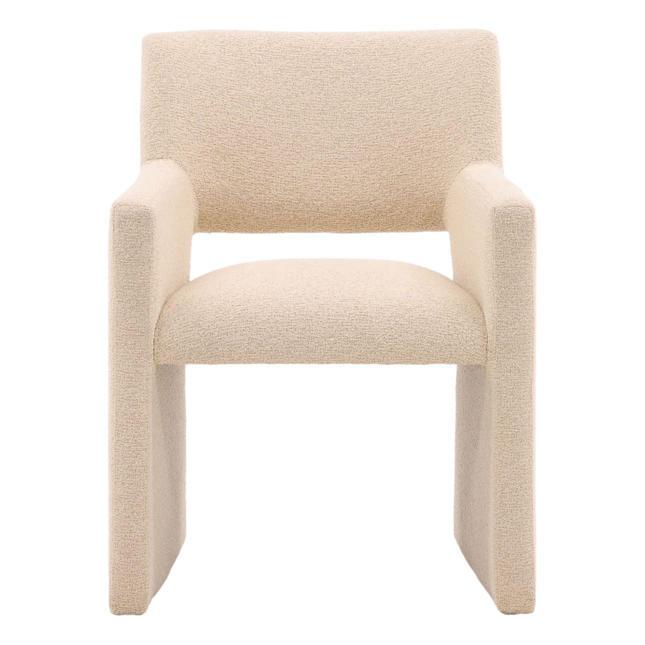Everest Sand Boucle Fabric Chair 25.5 in Wide
