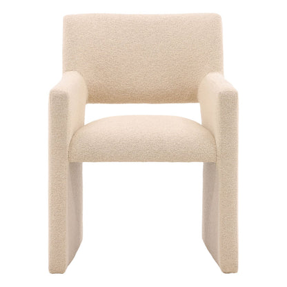 Everest Sand Boucle Fabric Chair 25.5 in Wide