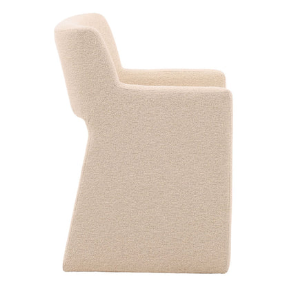 Everest Sand Boucle Fabric Chair 25.5 in Wide