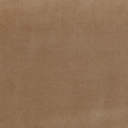 Hudson Camel Polyester Velvet Upholstery Ottoman 22 in Wide