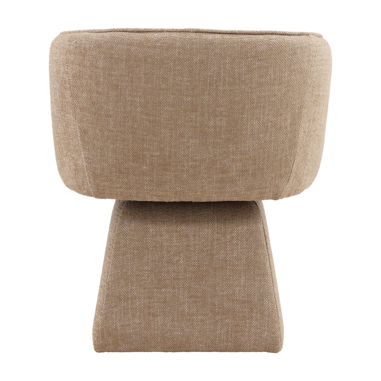 Lola Camel Basketweave Fabric Chair 25.5 in Wide