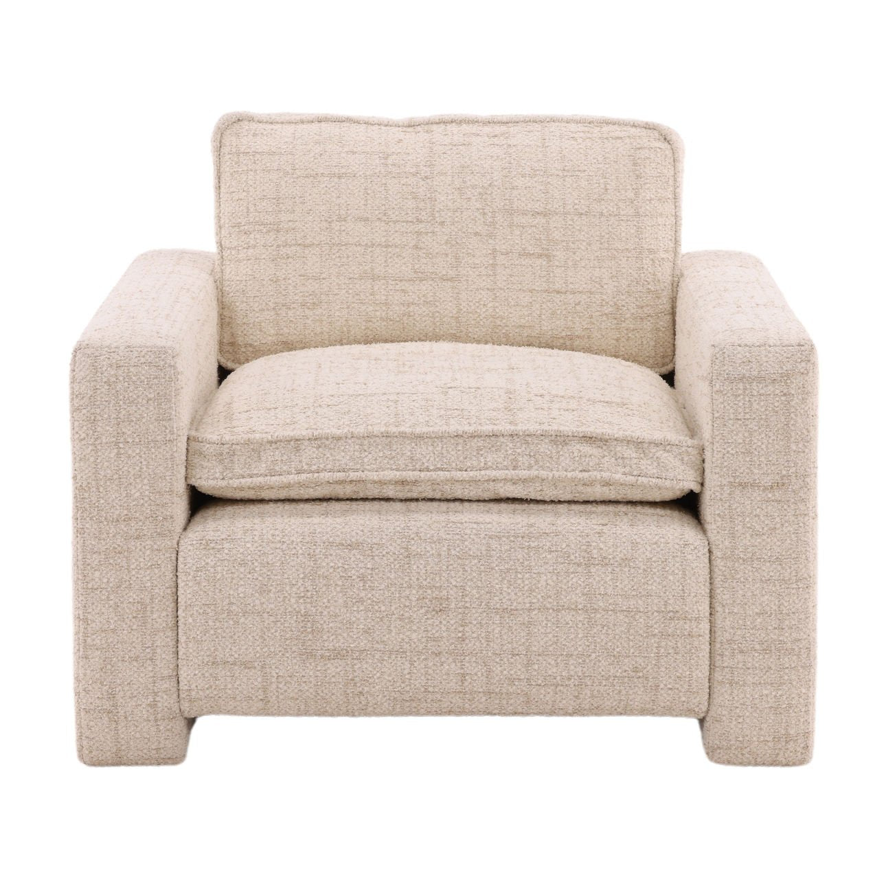 Sonoma Fog Tweed Fabric Chair 36.5 in Wide