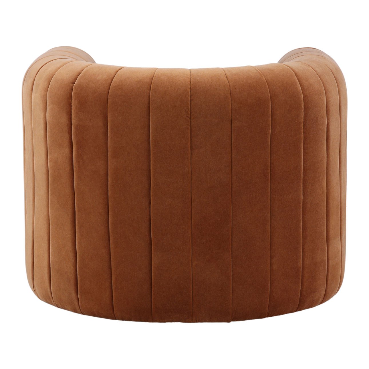 Opal Ginger Velvet Fabric Chair 38 in Wide