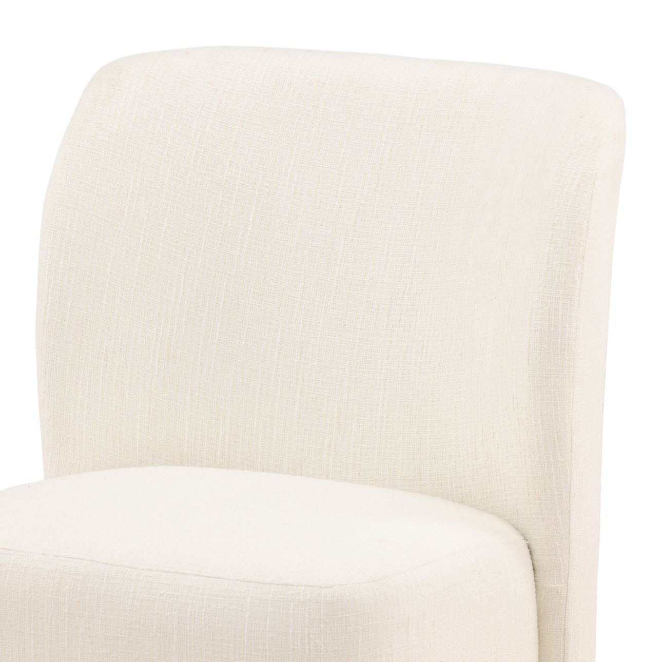 Field Cream Tweed Farbric Chair 23.5 in Wide