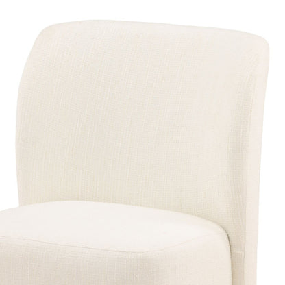 Field Cream Tweed Farbric Chair 23.5 in Wide