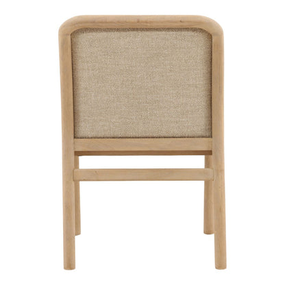 Yukon Sand and Light Natural Boucle Fabric and Ash Wood Chair 21 in Wide