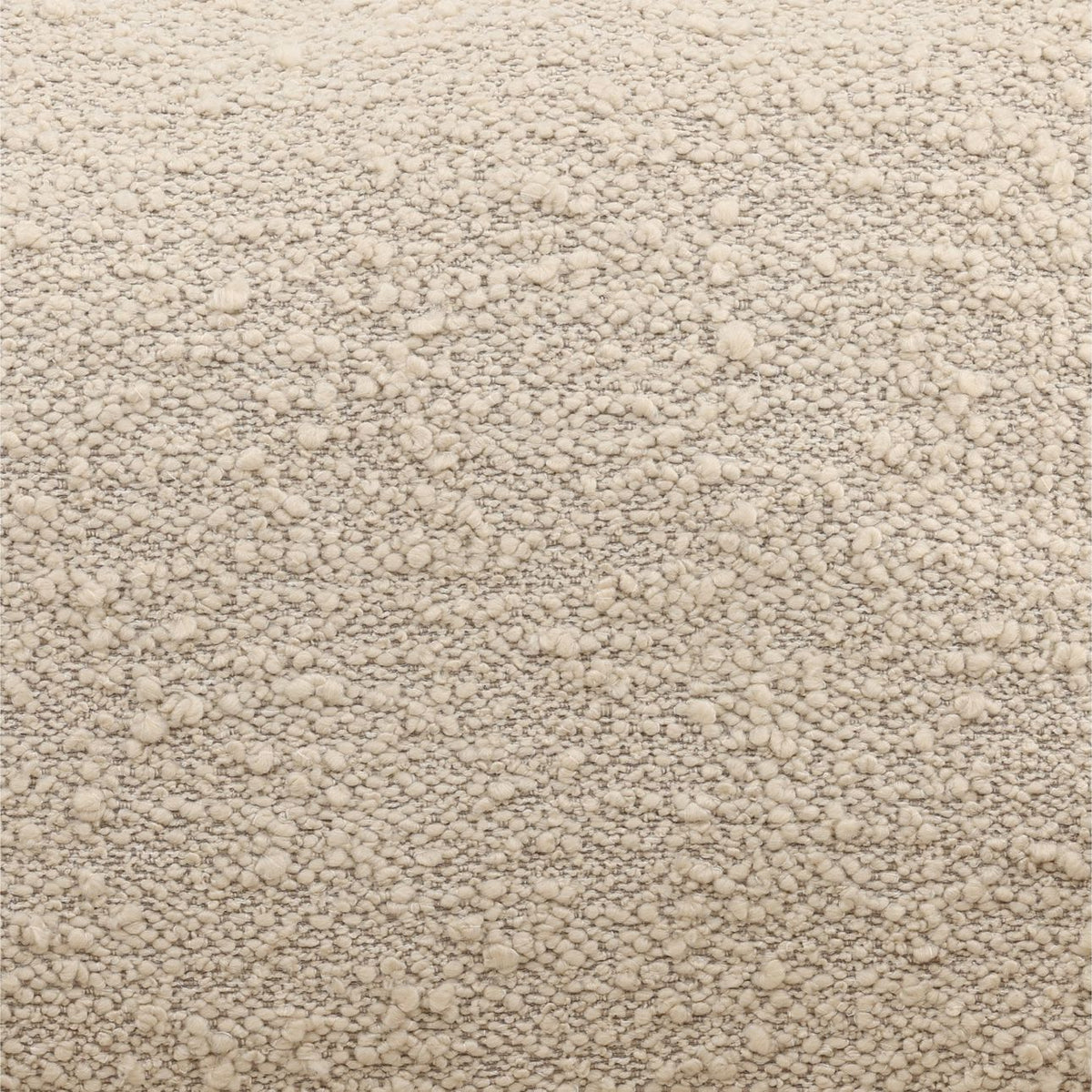 Artisan Boucle Fabric and Solid Ash Wood Home Accent