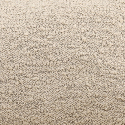 Artisan Boucle Fabric and Solid Ash Wood Home Accent