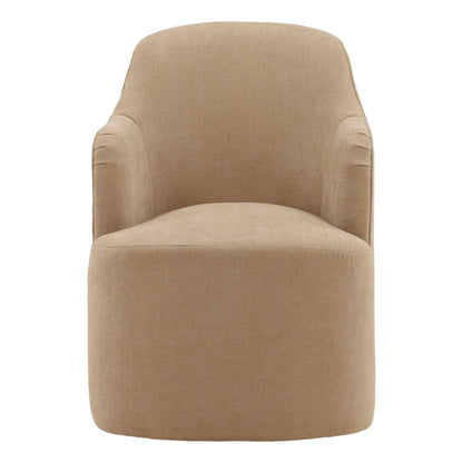 Refined Velvet Fabric Dining Chair