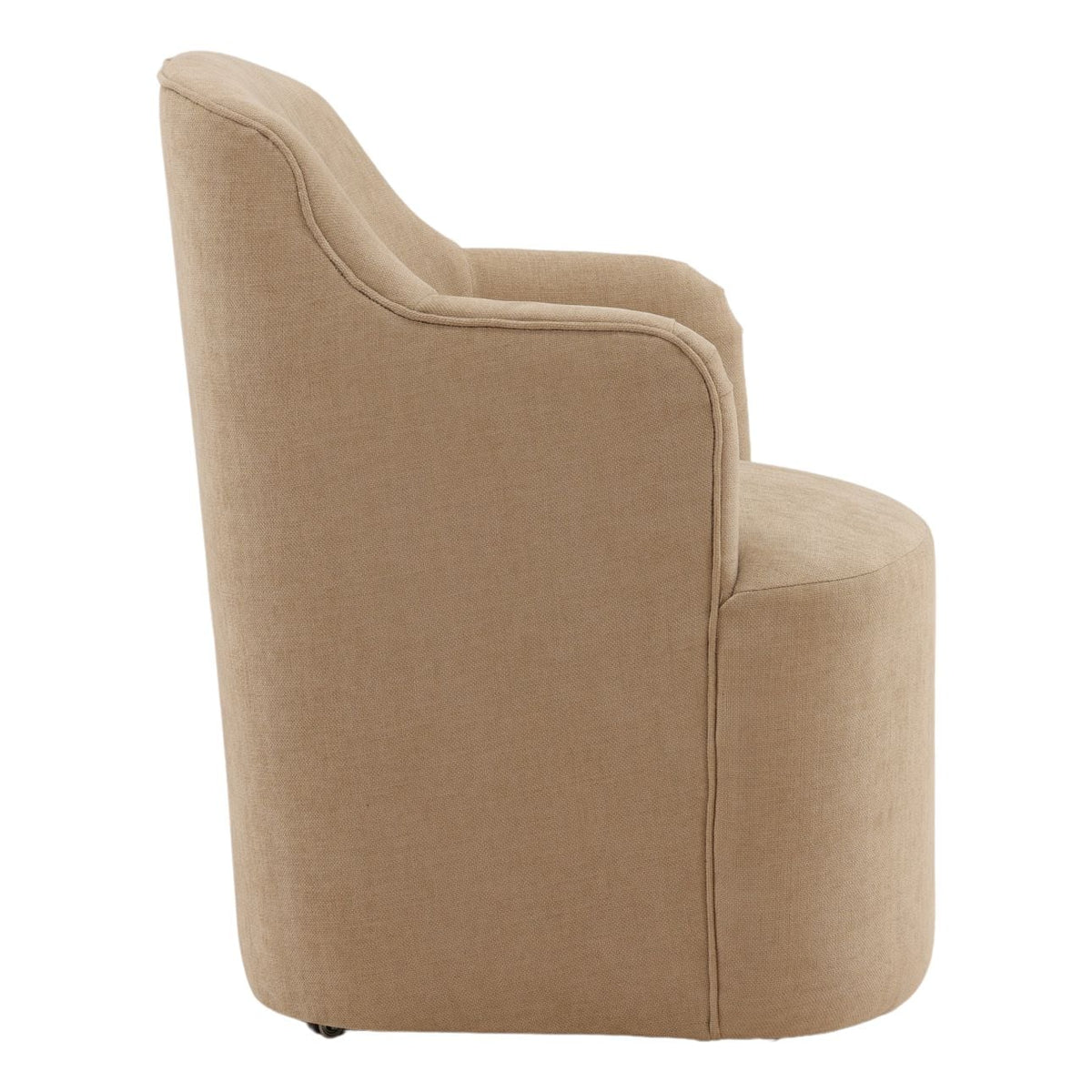 Refined Velvet Fabric Dining Chair