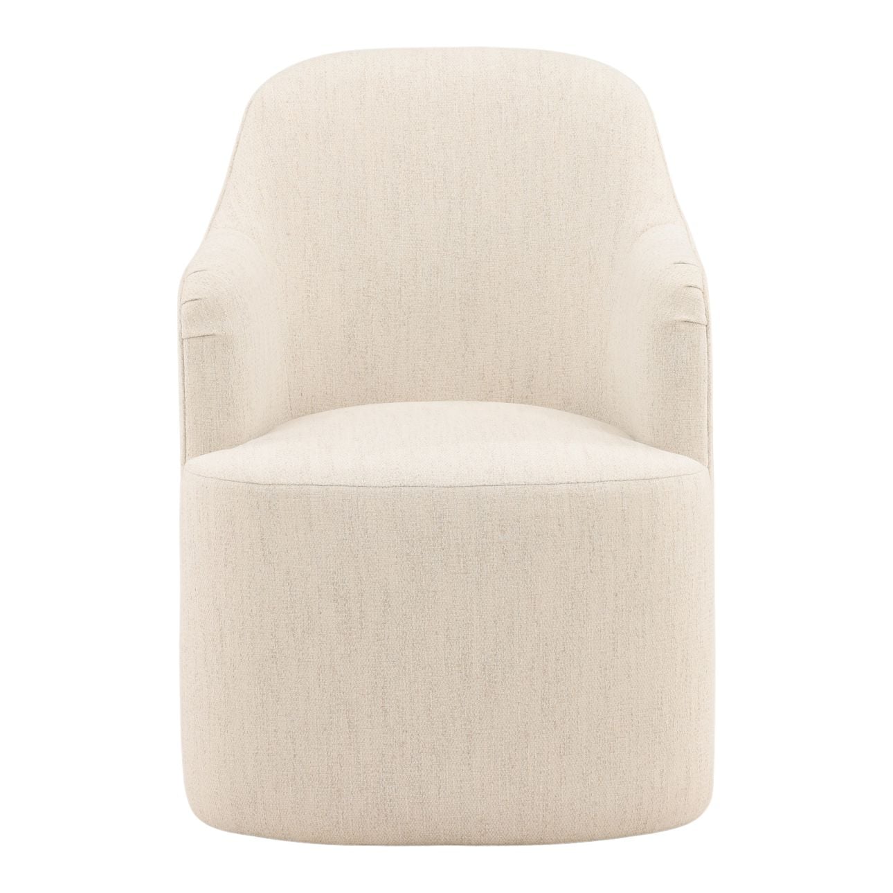 Avalon Cream Polyester Fabric Chair 25 in Wide