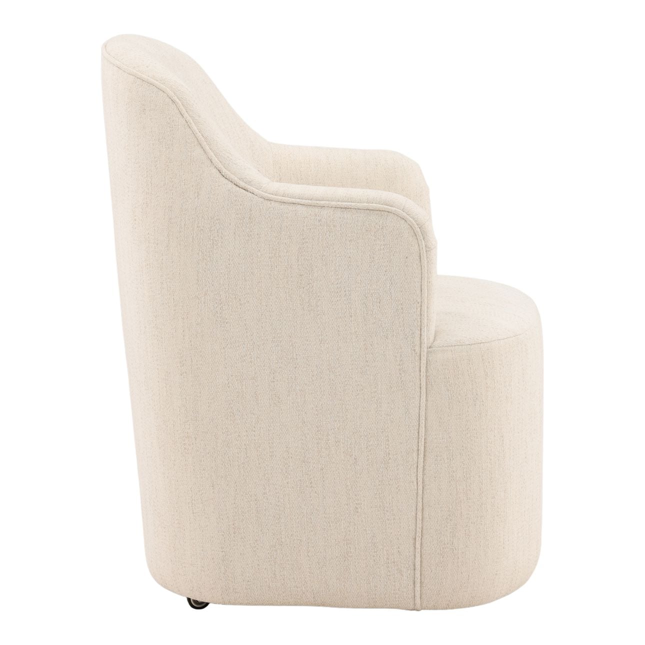 Avalon Cream Polyester Fabric Chair 25 in Wide