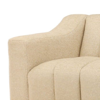 Walden Sand Polyester Blend Fabric Sofa 92.5 in Wide