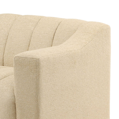 Walden Sand Polyester Blend Fabric Sofa 92.5 in Wide