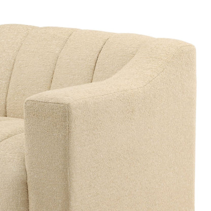 Elevated Polyester Blend Fabric Sofa