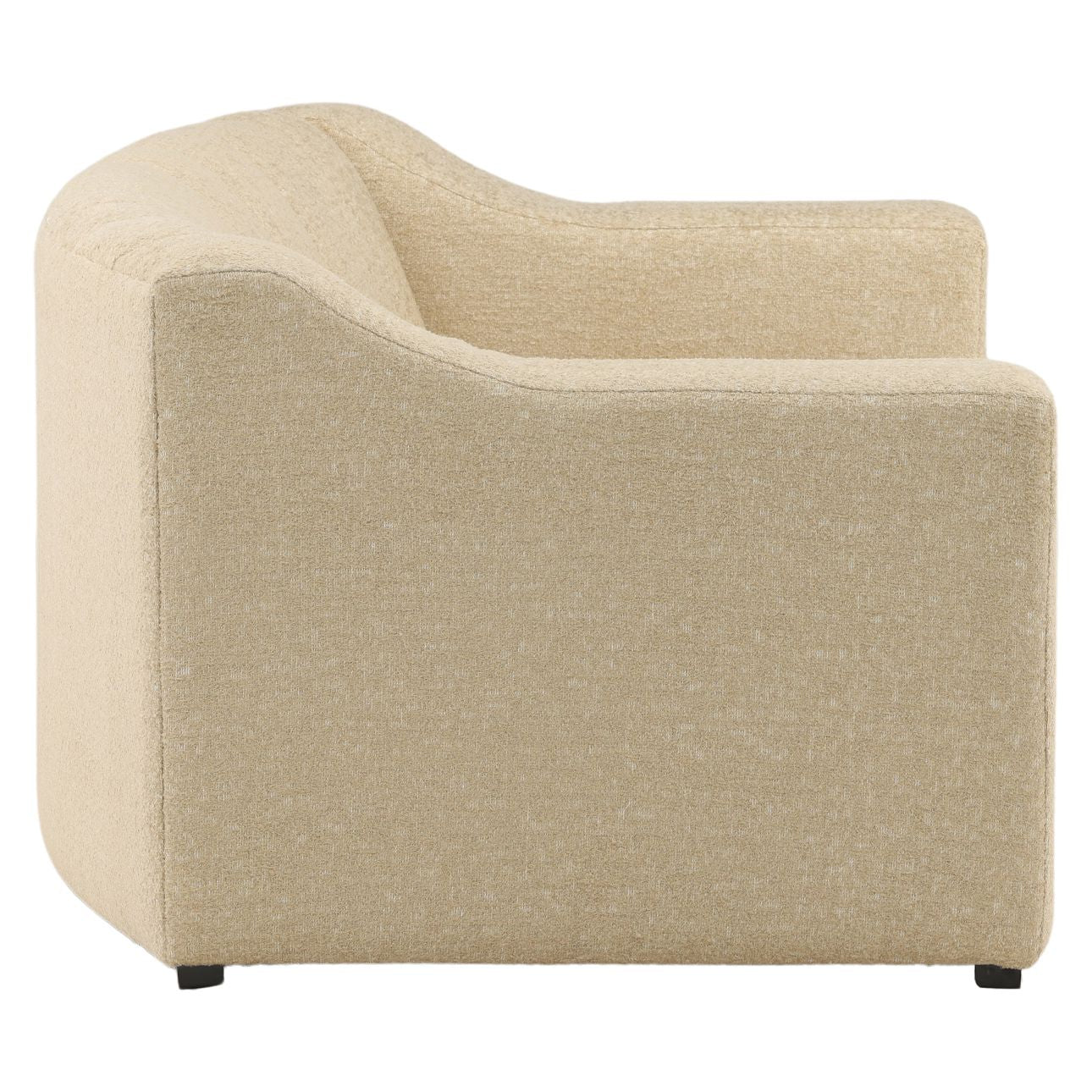 Walden Sand Polyester Blend Fabric Sofa 92.5 in Wide