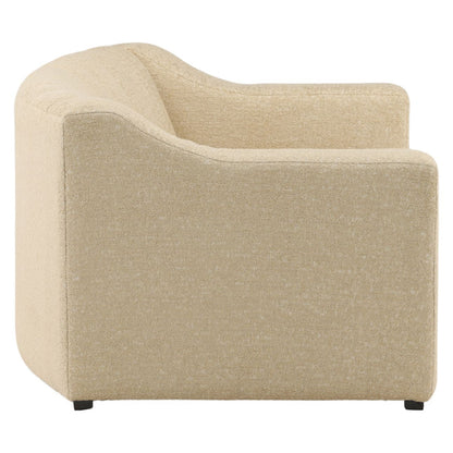Walden Sand Polyester Blend Fabric Sofa 92.5 in Wide