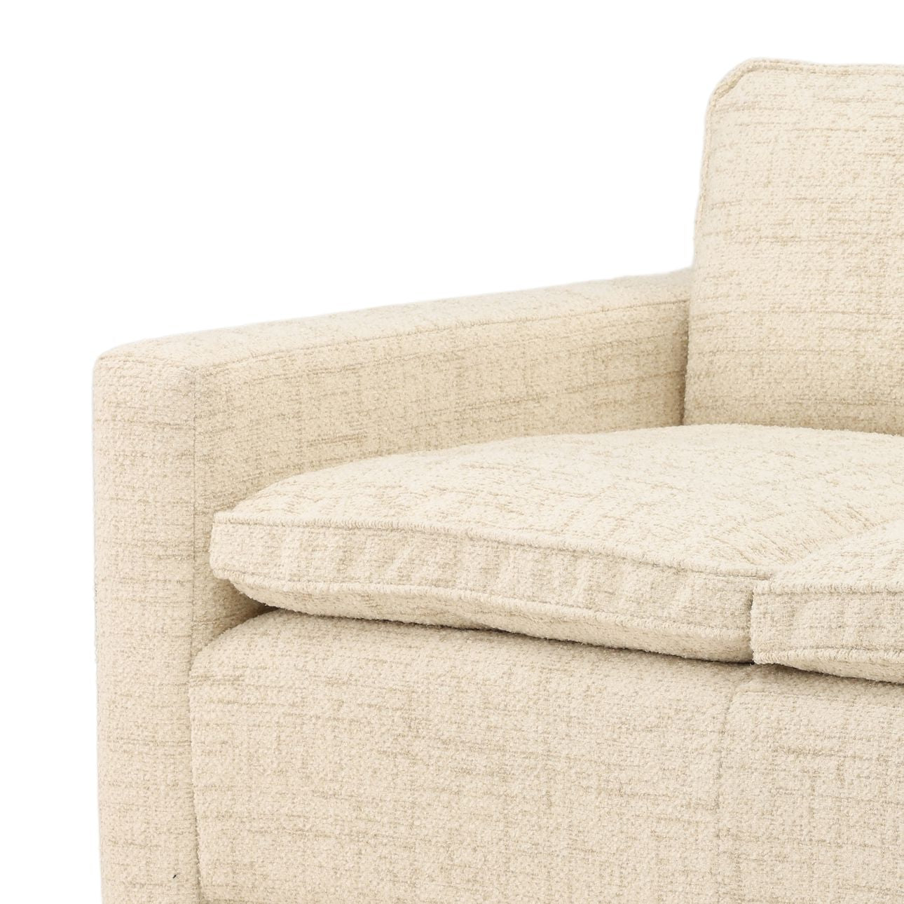 Sonoma Fog Tweed Fabric Sofa 86 in Wide