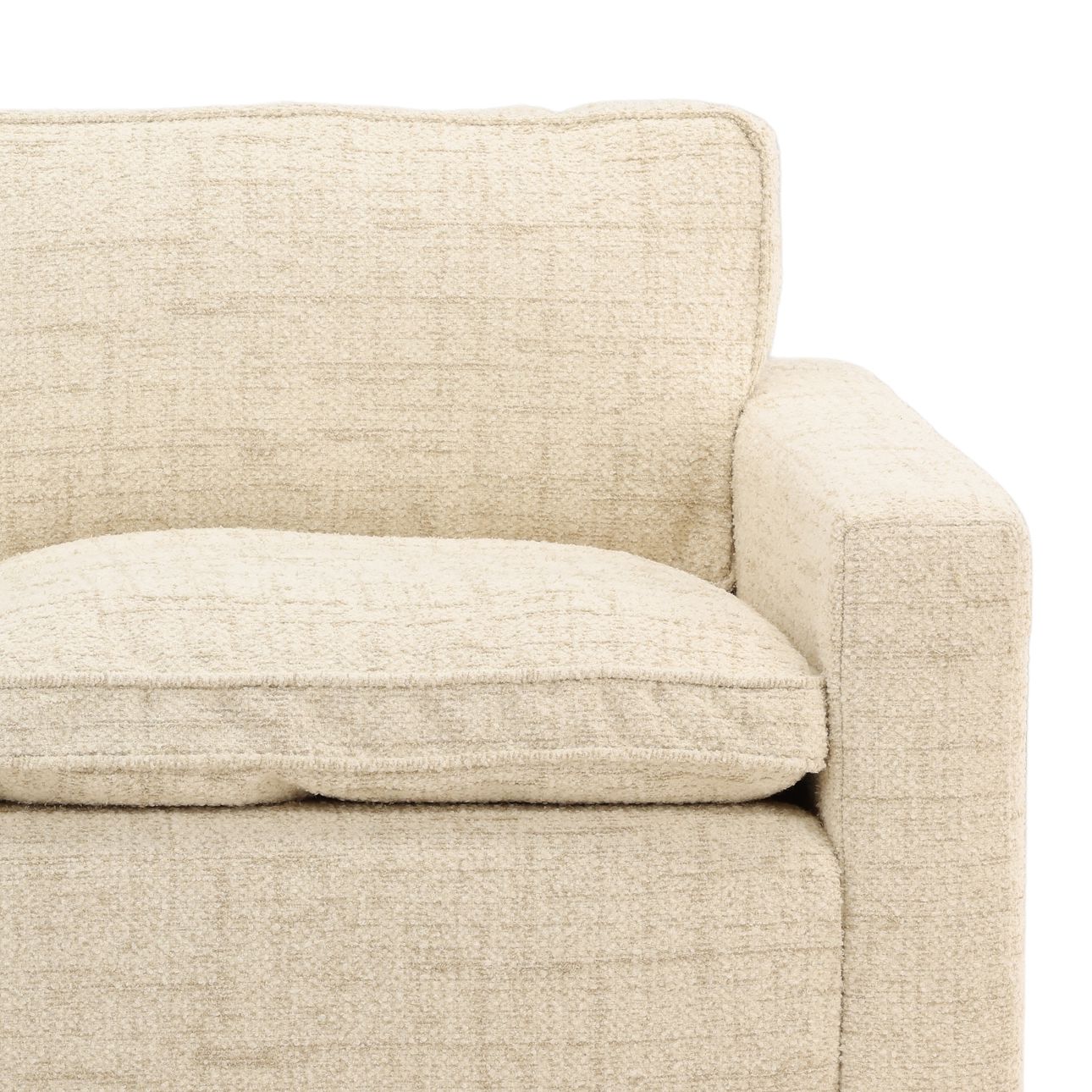 Sonoma Fog Tweed Fabric Sofa 86 in Wide