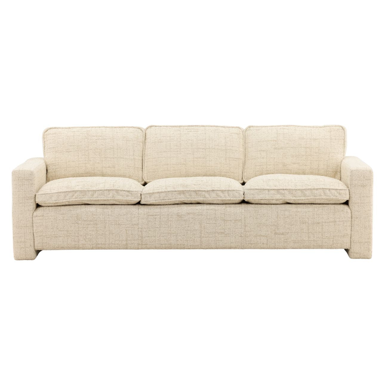 Sonoma Fog Tweed Fabric Sofa 86 in Wide
