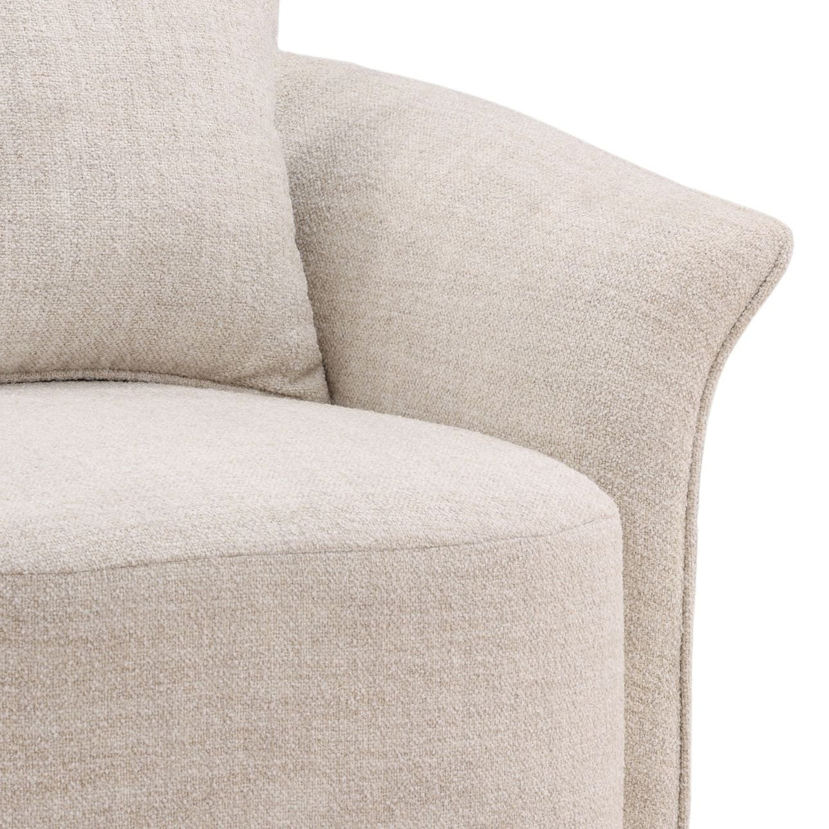 Refined Boucle Fabric Home Accent