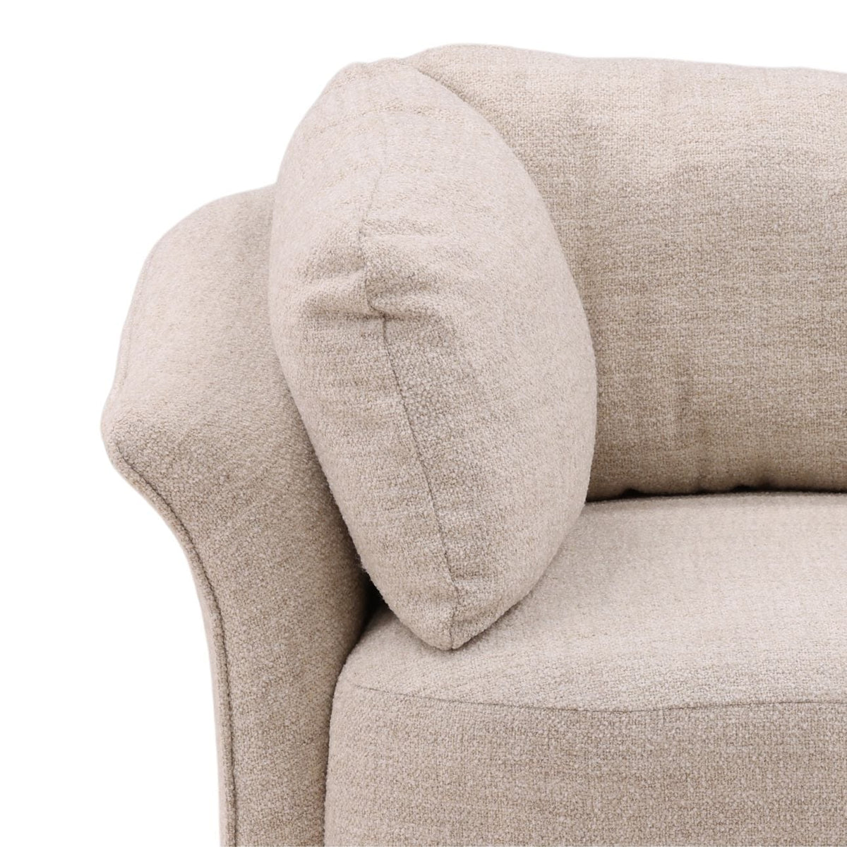 Refined Boucle Fabric Home Accent