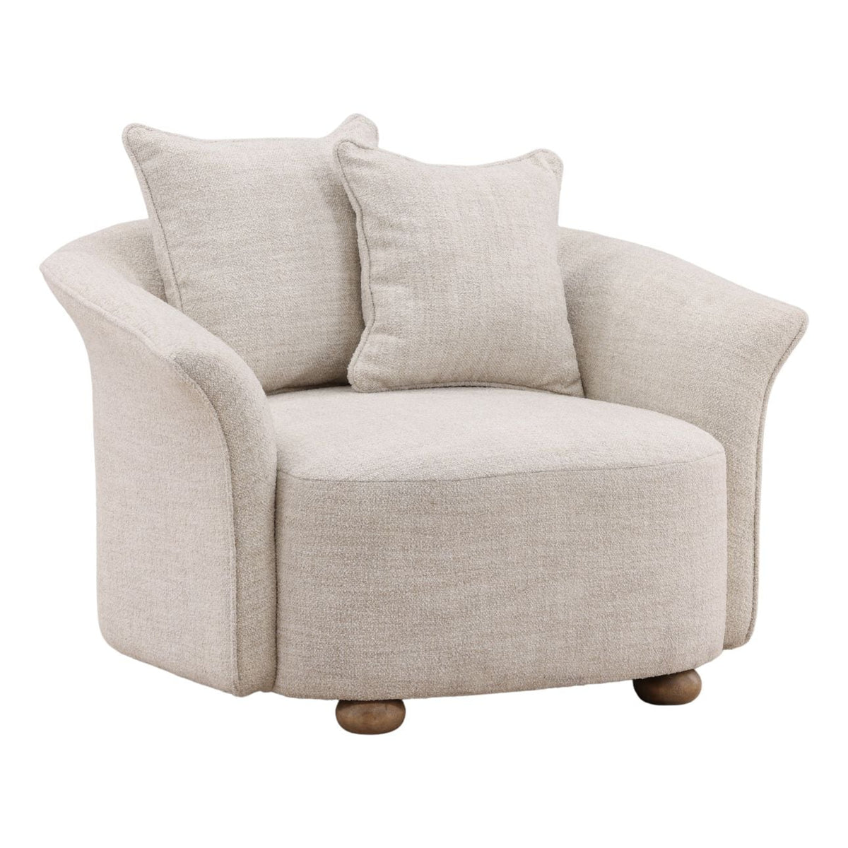 Refined Boucle Fabric Home Accent