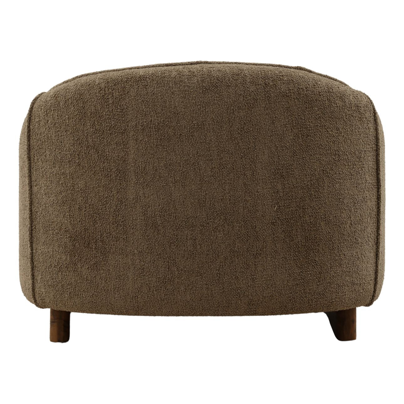Colorado Green Chunky Woven Chenille Fabric and Rubber Wood Chair 36 in Wide