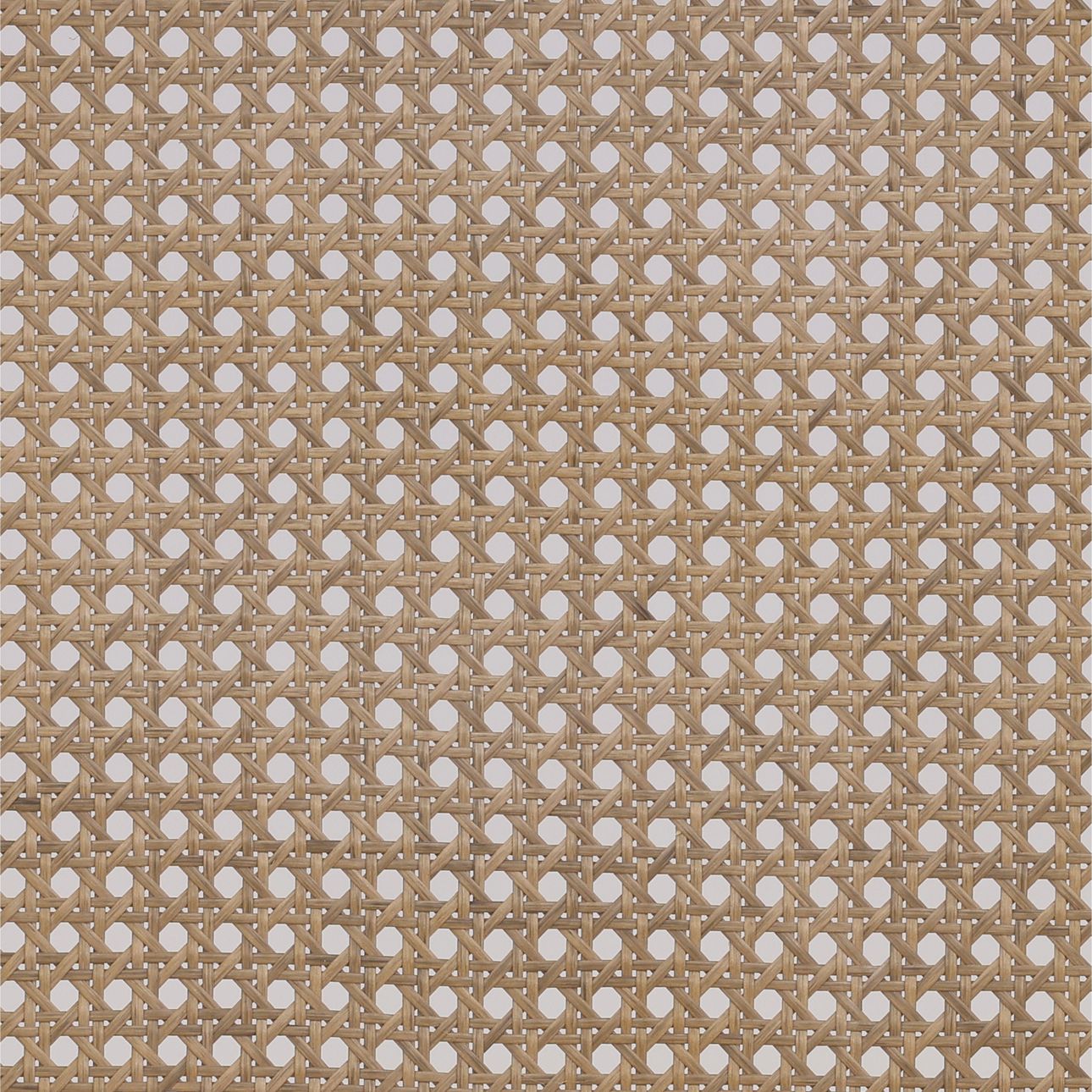 Oatmeal and Natural Polyester Linen Fabric, Rubber Wood and Cane Stool 19.5 in Wide