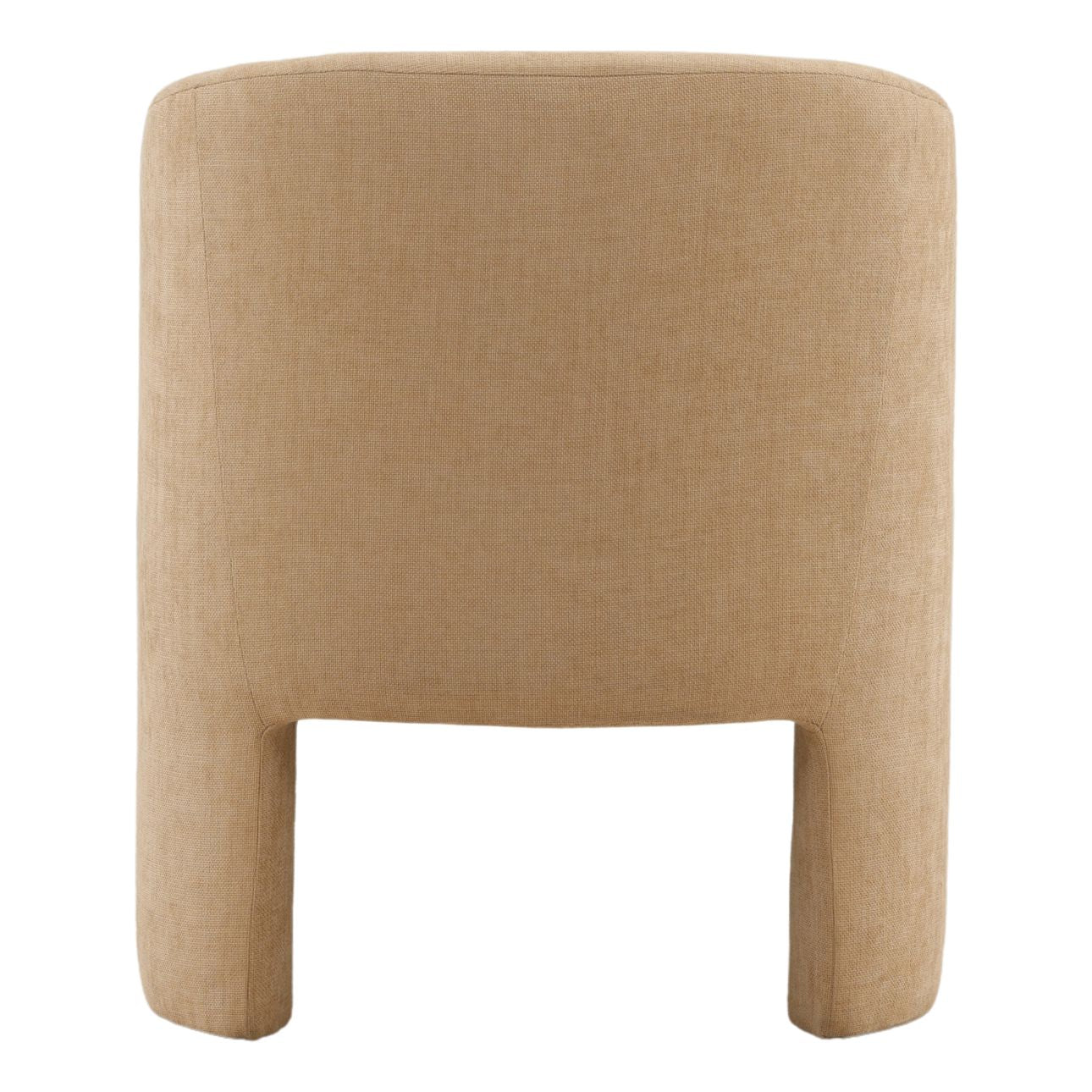 Camel Velvet Fabric Chair 25 in Wide