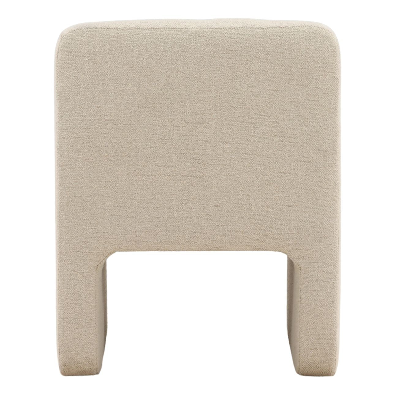 Cream Basketweave Fabric Chair 25.5 in Wide