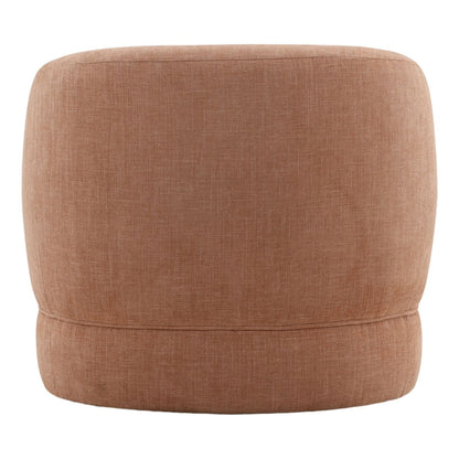 Rose Two-Tone Basketweave Fabric Chair 33 in Wide